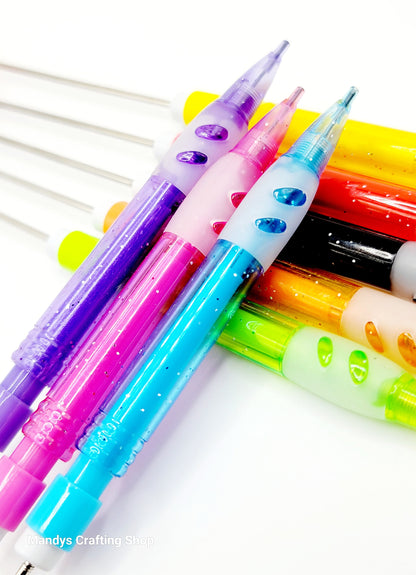 Beadable Bright Glitter Mechanical Pencil