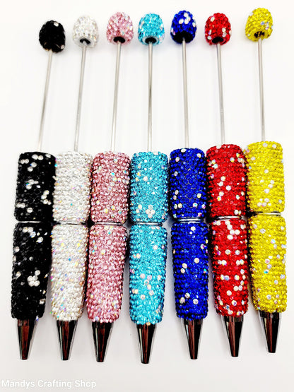 Sparkle Rhinestone Beadable Pen and Cap