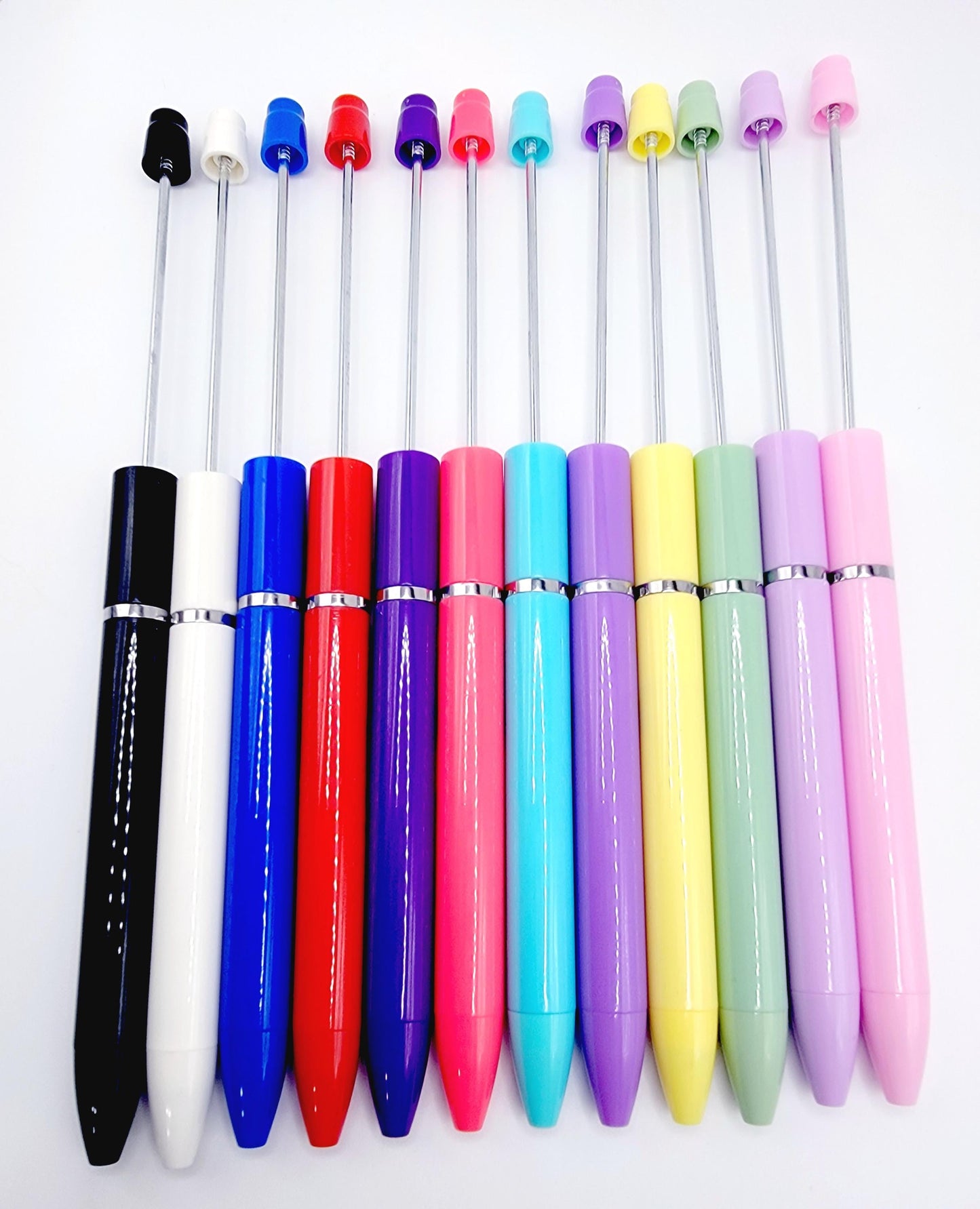 Matte Pastel & Bright Beadable Pen Blanks – Refillable