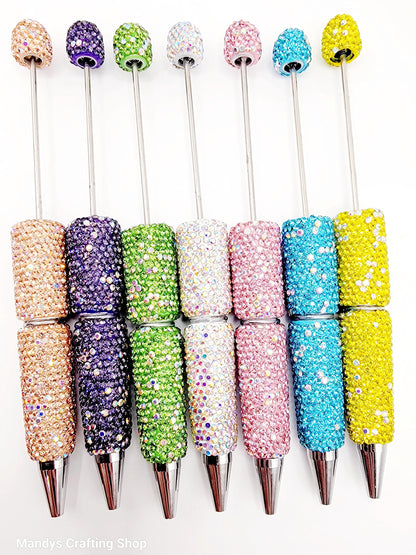 Sparkle Rhinestone Beadable Pen and Cap