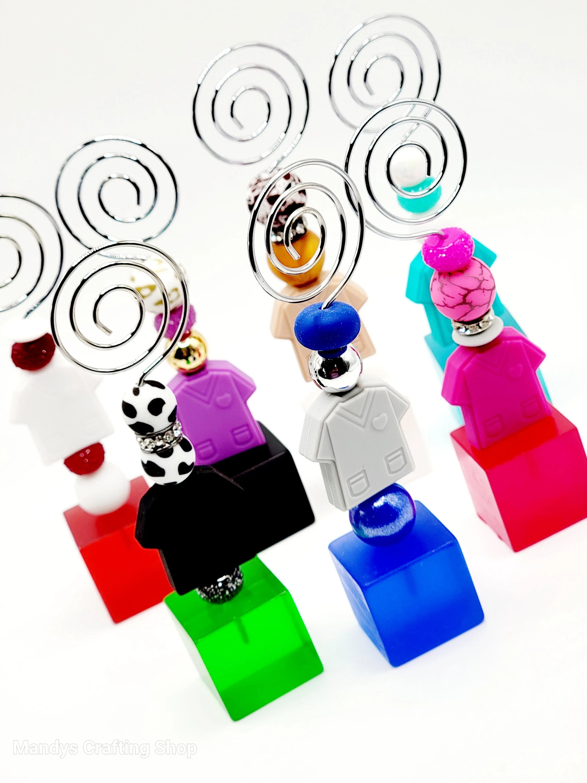 DIY Beadable Picture Memo Note Holder Cube