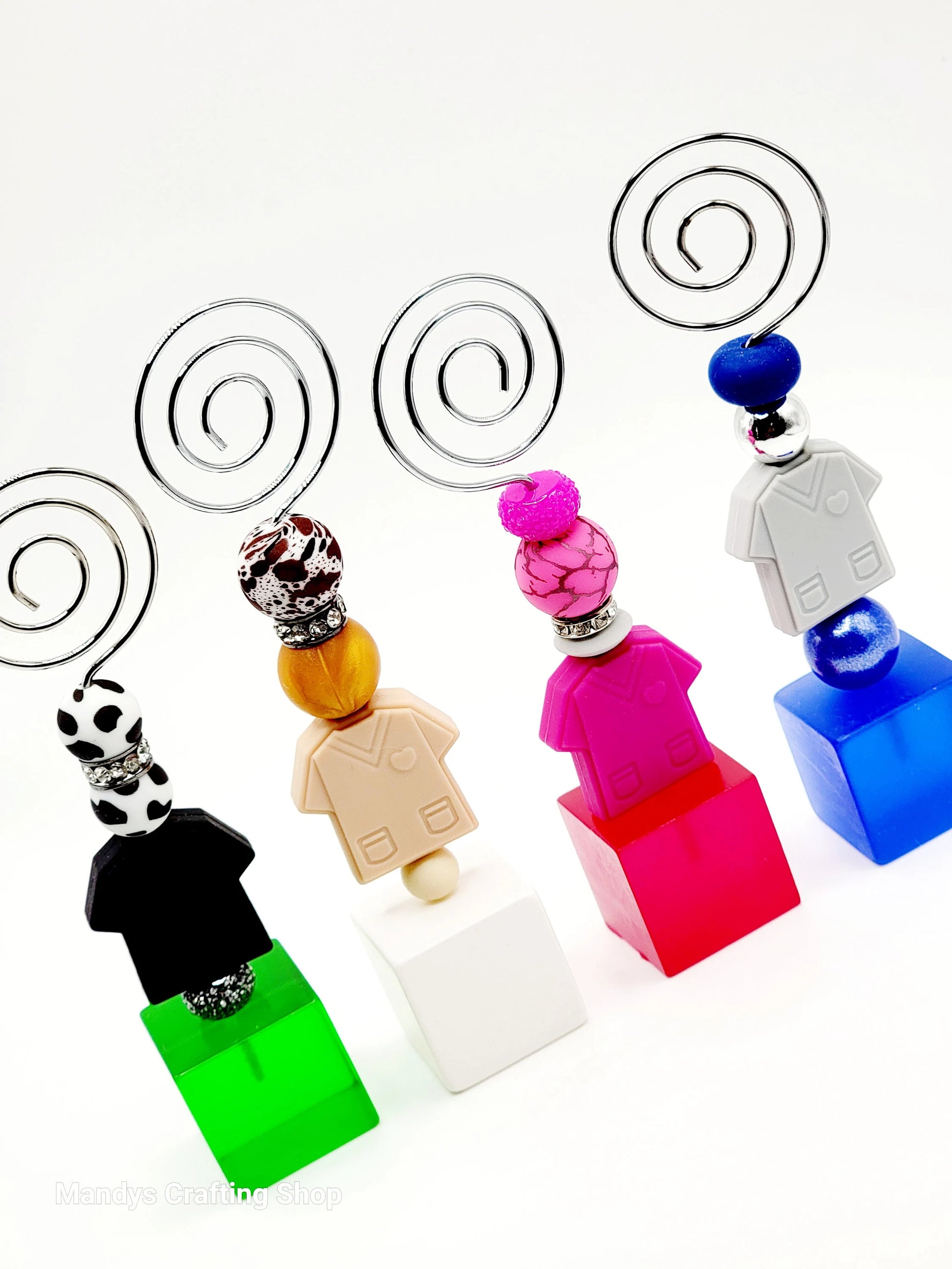 DIY Beadable Picture Memo Note Holder Cube