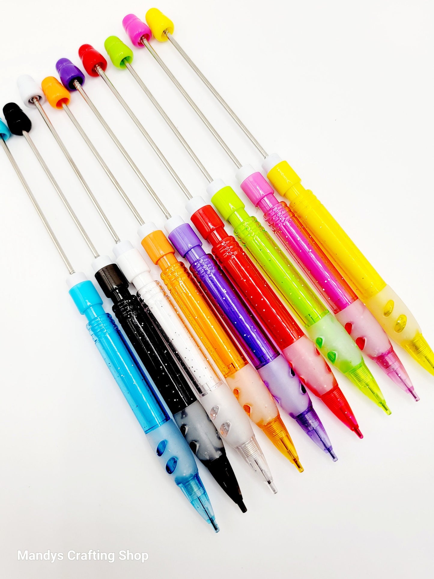 Beadable Bright Glitter Mechanical Pencil
