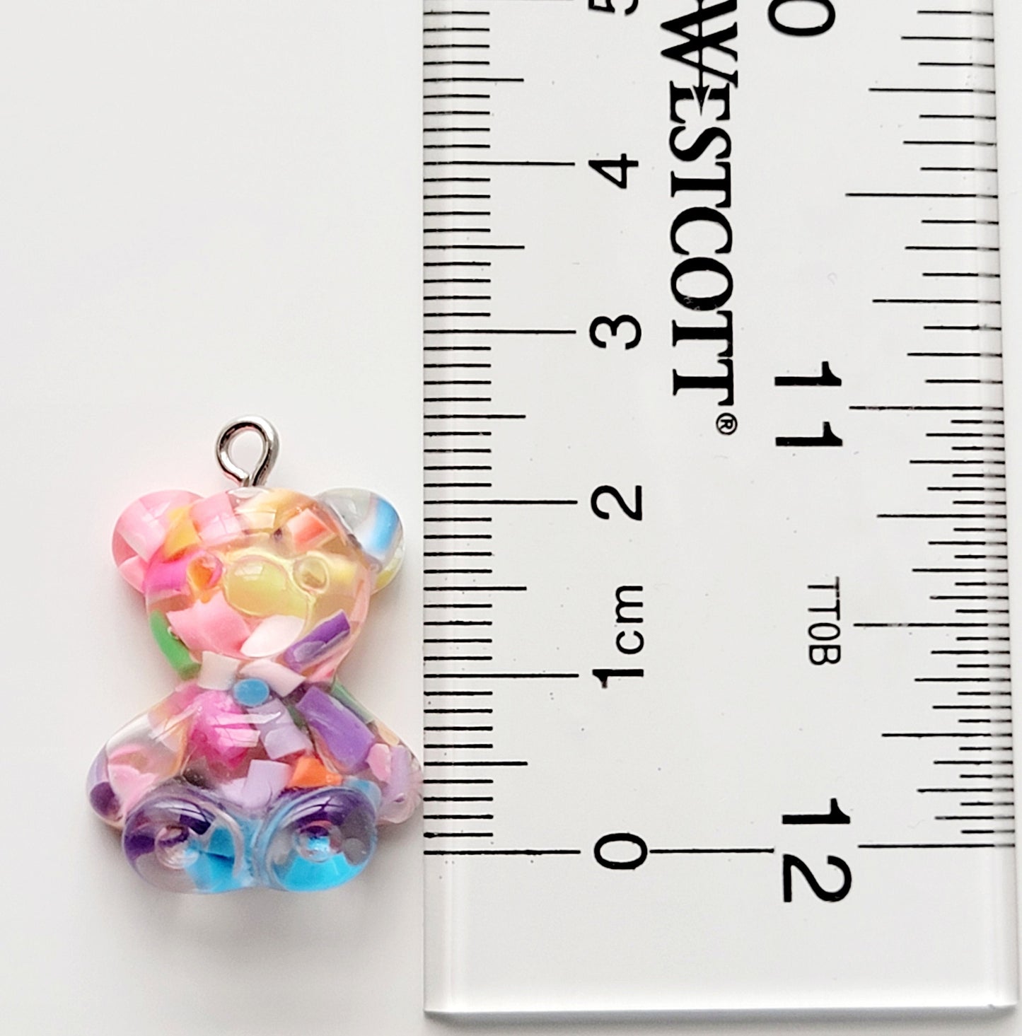 Confetti Bear Resin Charm (Set of 2) - Eyehook Charms