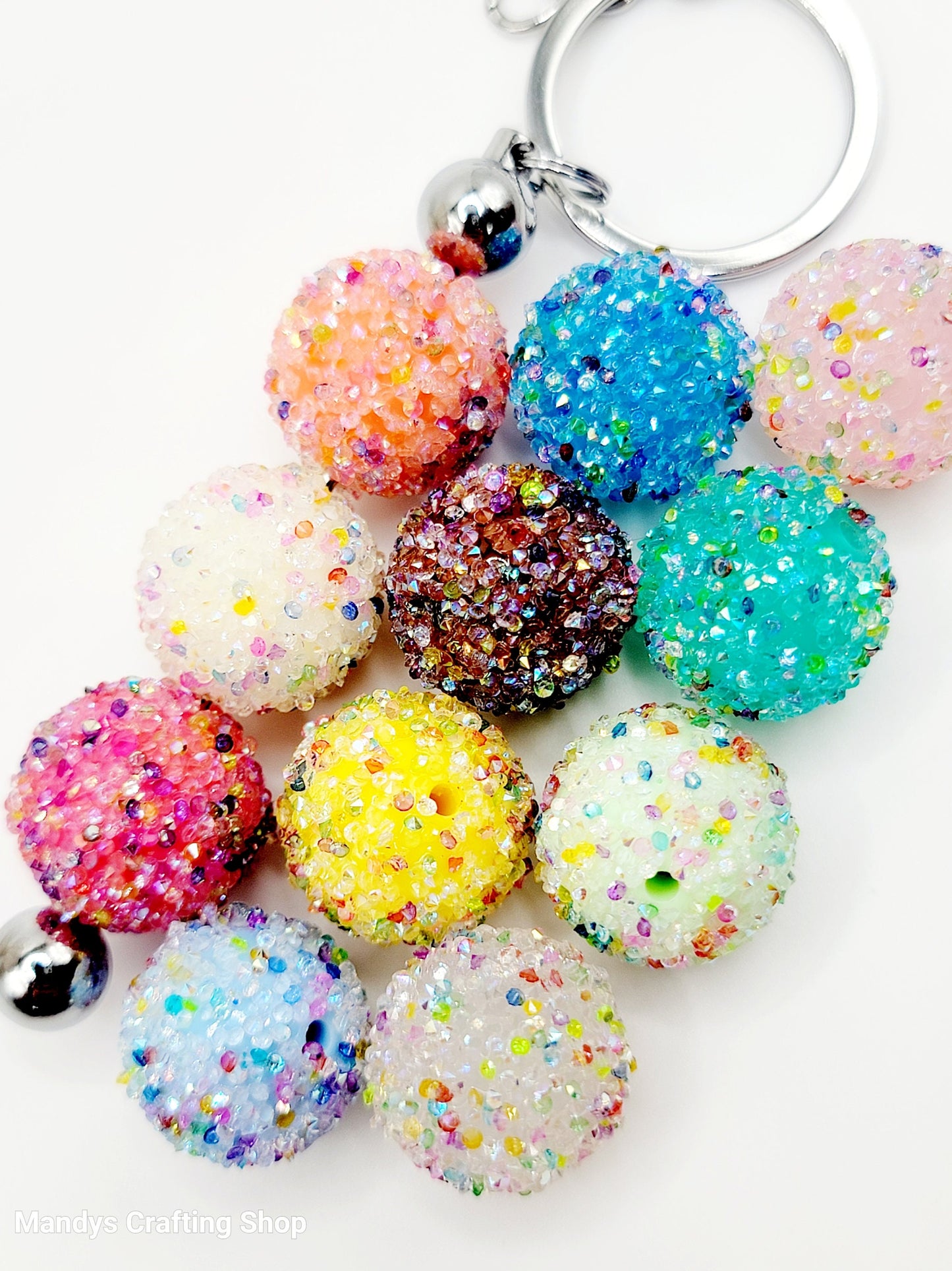 20mm Sugar Bubblegum Acrylic Beads (Set of 5) – Opaque Color Mix