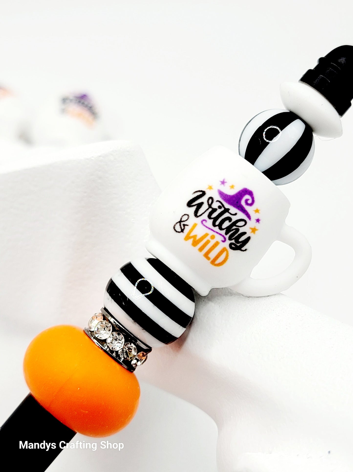 Witchy & Wild Halloween Silicone Focal Bead – 3D Spooky Cup Bead for Pens & Crafts (Set of 1, 2 or 5)