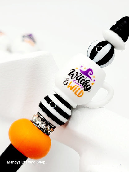 Witchy & Wild Halloween Silicone Focal Bead – 3D Spooky Cup Bead for Pens & Crafts (Set of 1, 2 or 5)