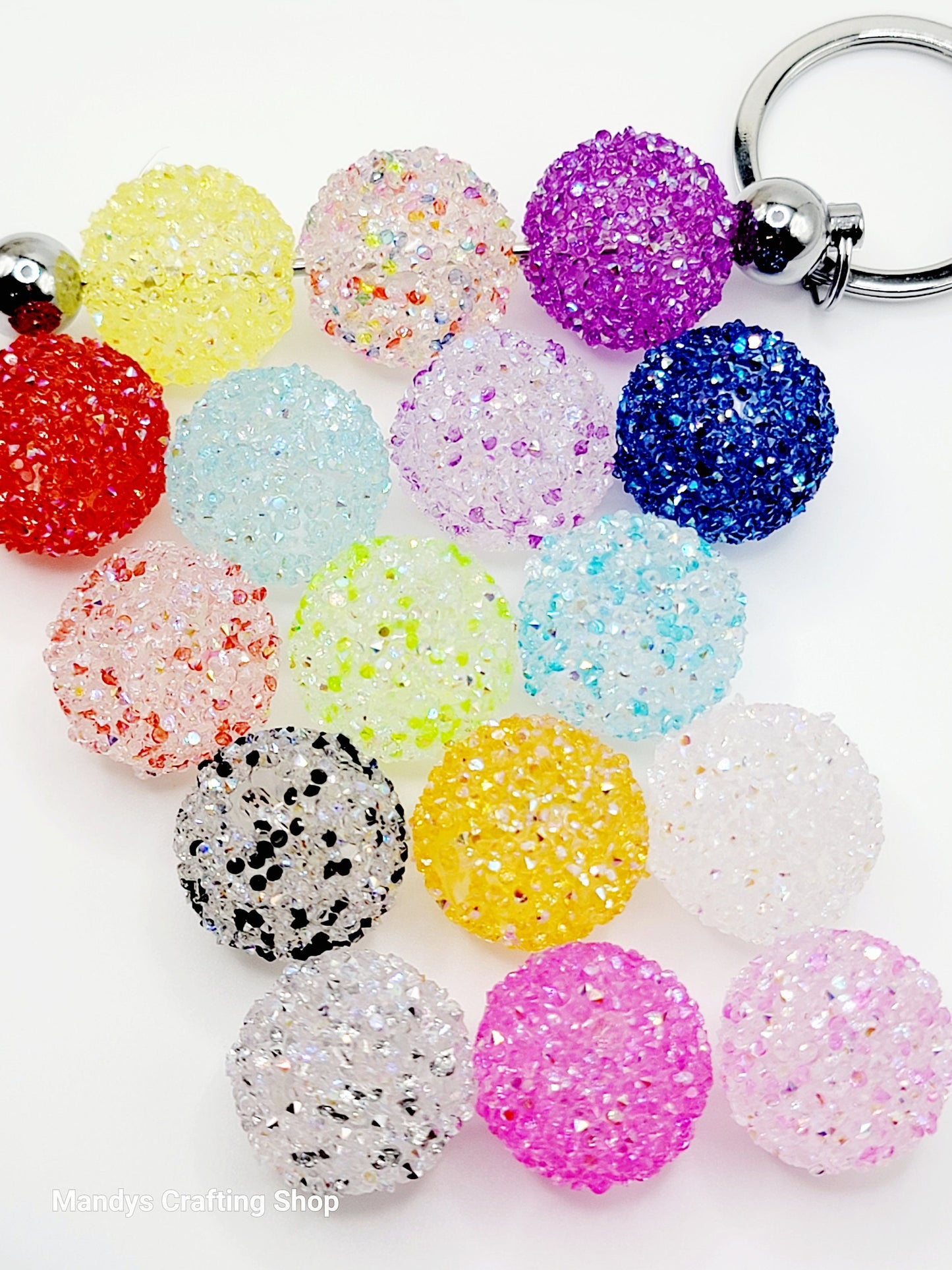 20mm Sugar Bubblegum Acrylic Beads (Set of 5) – Transparent Color Mix