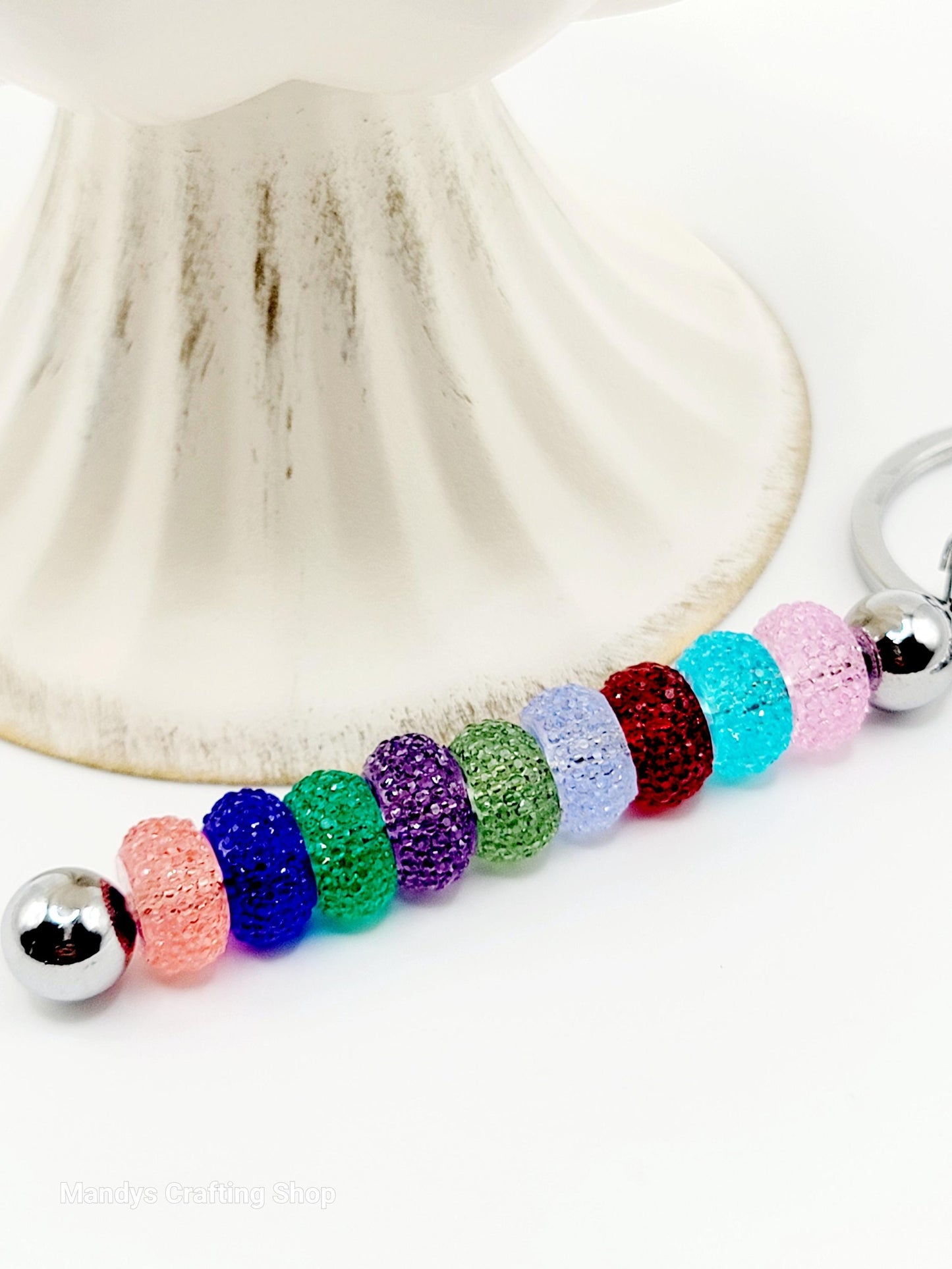 12mm Transparent Acrylic Gasket Spacer Beads Mix Color Style 3 – Pack of 20