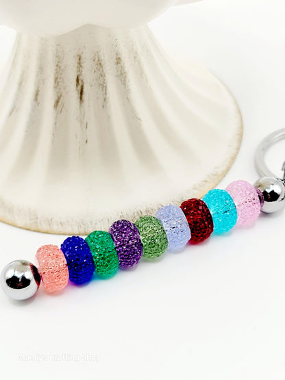 12mm Transparent Acrylic Gasket Spacer Beads Mix Color Style 3 – Pack of 20