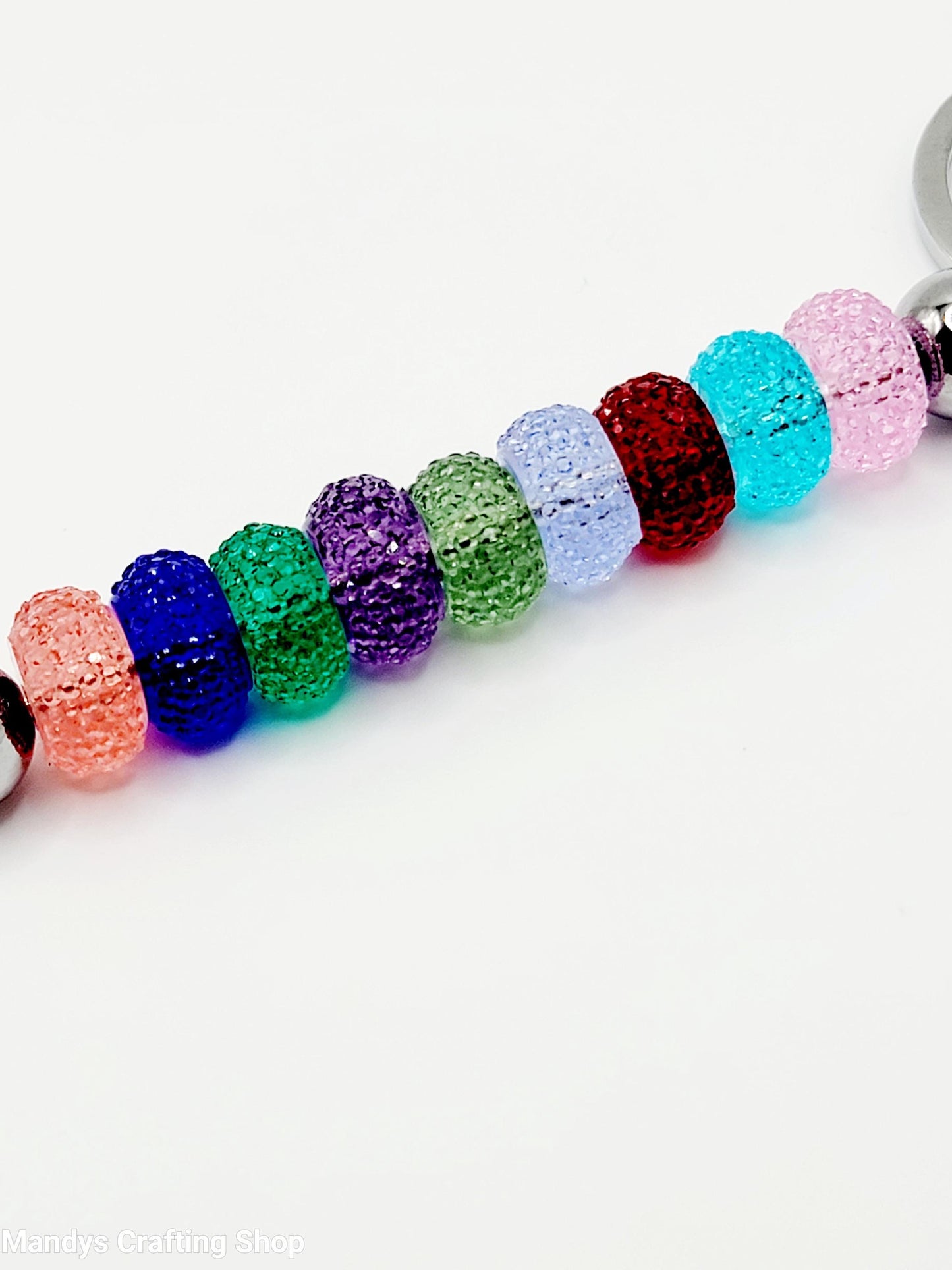 12mm Transparent Acrylic Gasket Spacer Beads Mix Color Style 3 – Pack of 20