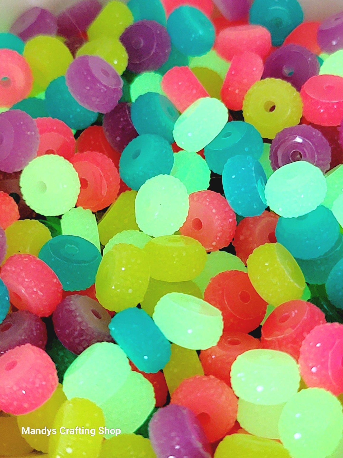 12mm Acrylic Gasket Spacer Beads Mix Color Style 4 – Pack of 20