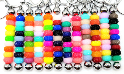 12mm Desert Glow Acrylic Gasket Spacer Beads Mix – Pack of 20