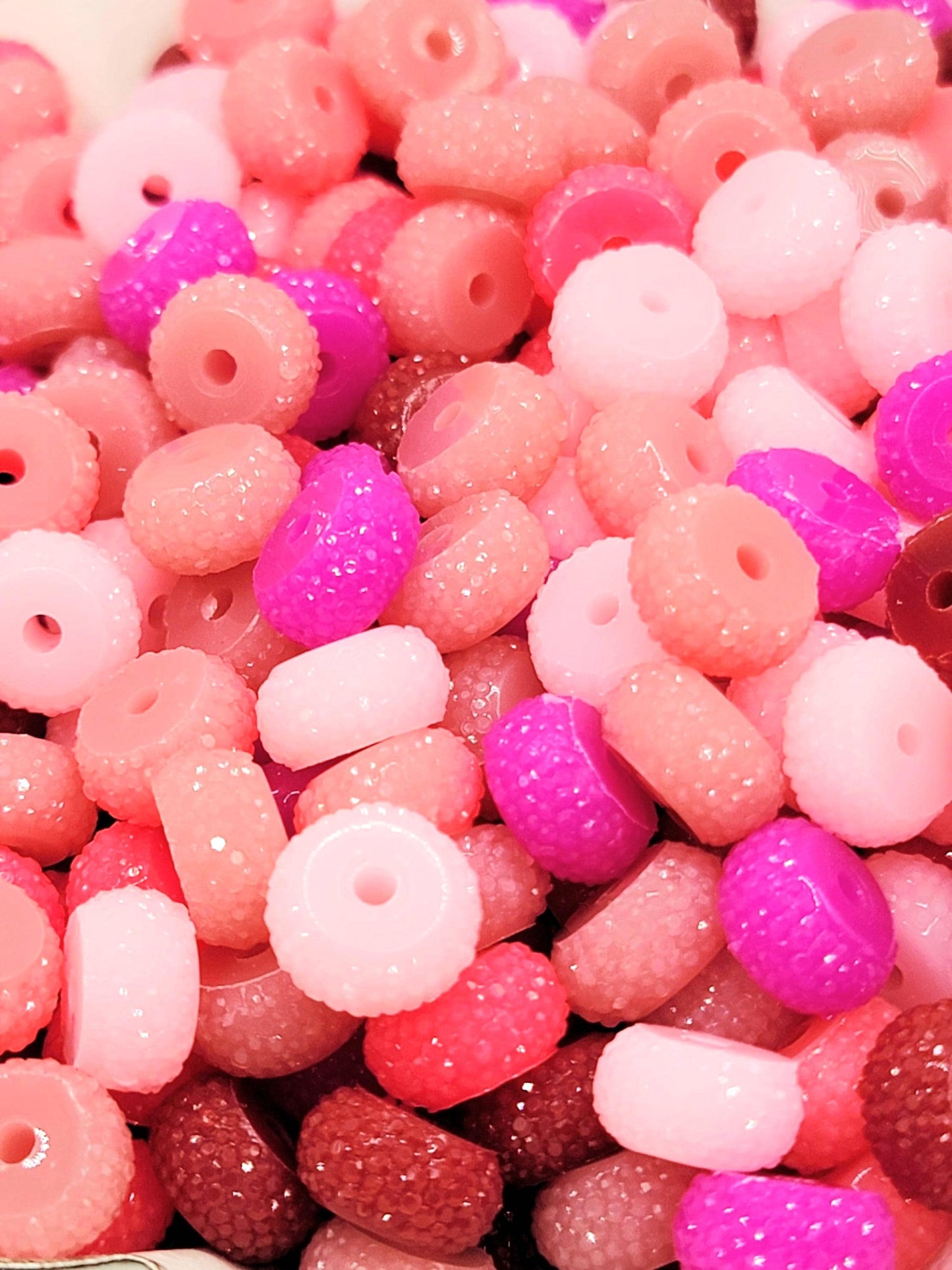 12mm Valentine Love Acrylic Gasket Spacer Beads Mix – Pack of 20