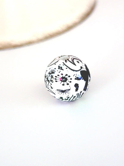 16mm Moon & Bow Star Confetti Acrylic Beads (Set of 10) – Iridescent Mix