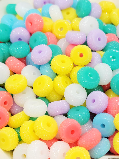 12mm Island Vibes Acrylic Gasket Spacer Beads Mix – Pack of 20