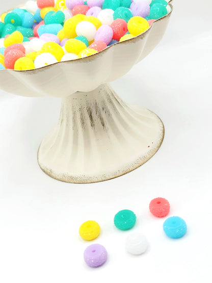 12mm Island Vibes Acrylic Gasket Spacer Beads Mix – Pack of 20
