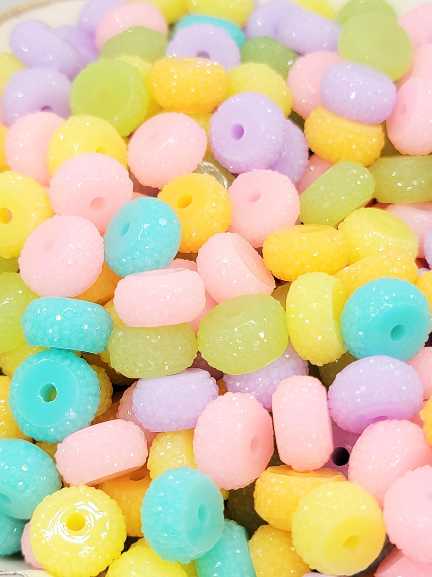 12mm Easter Spring Acrylic Gasket Spacer Beads Mix – Pack of 20