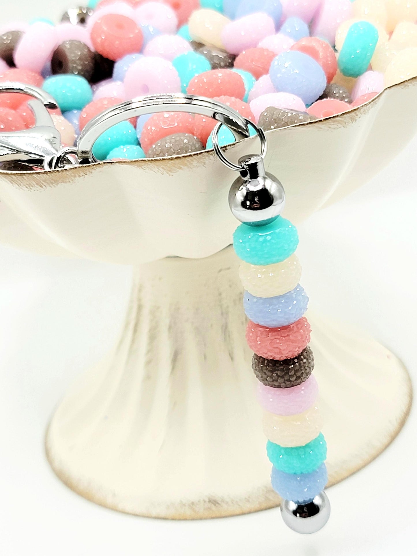 12mm Desert Glow Acrylic Gasket Spacer Beads Mix – Pack of 20