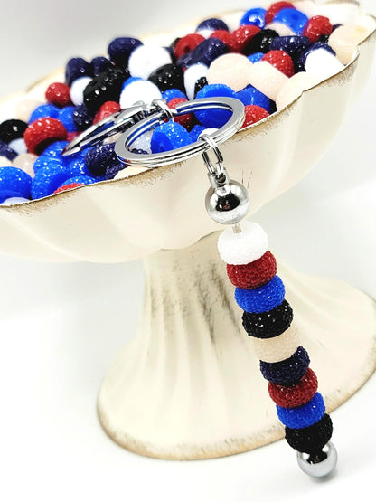 12mm Americana Mix Acrylic Gasket Spacer Beads – Pack of 20