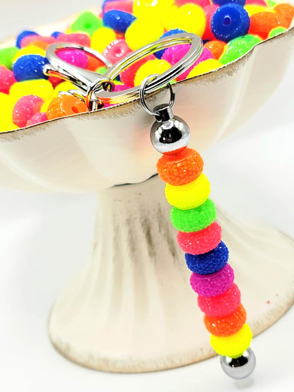 12mm Neon Pop Acrylic Gasket Spacer Beads Mix – Pack of 20