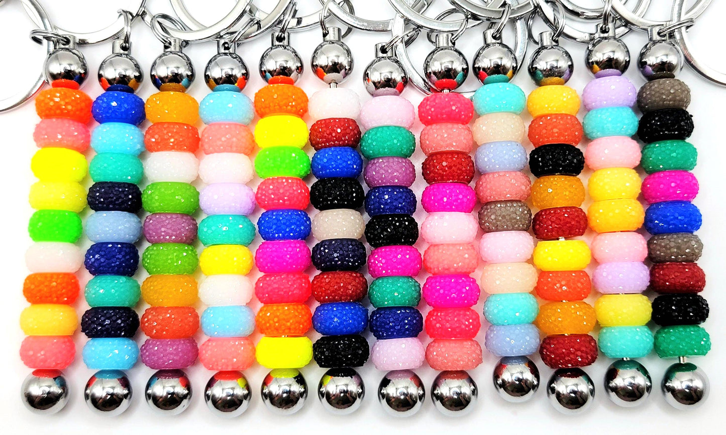 12mm Neon Pop Acrylic Gasket Spacer Beads Mix – Pack of 20