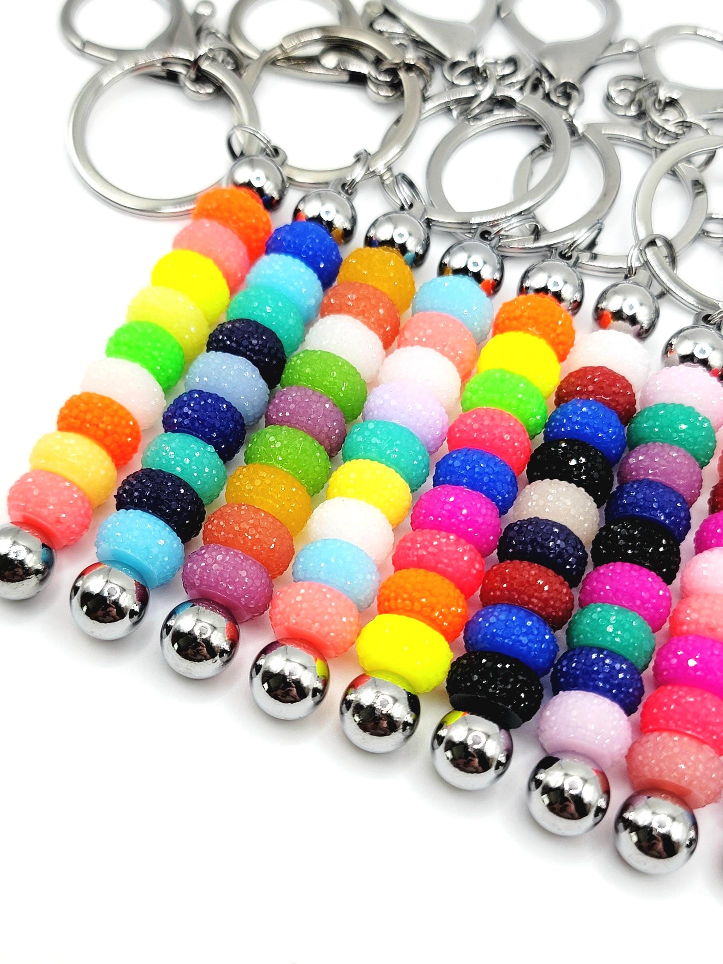12mm Neon Pop Acrylic Gasket Spacer Beads Mix – Pack of 20