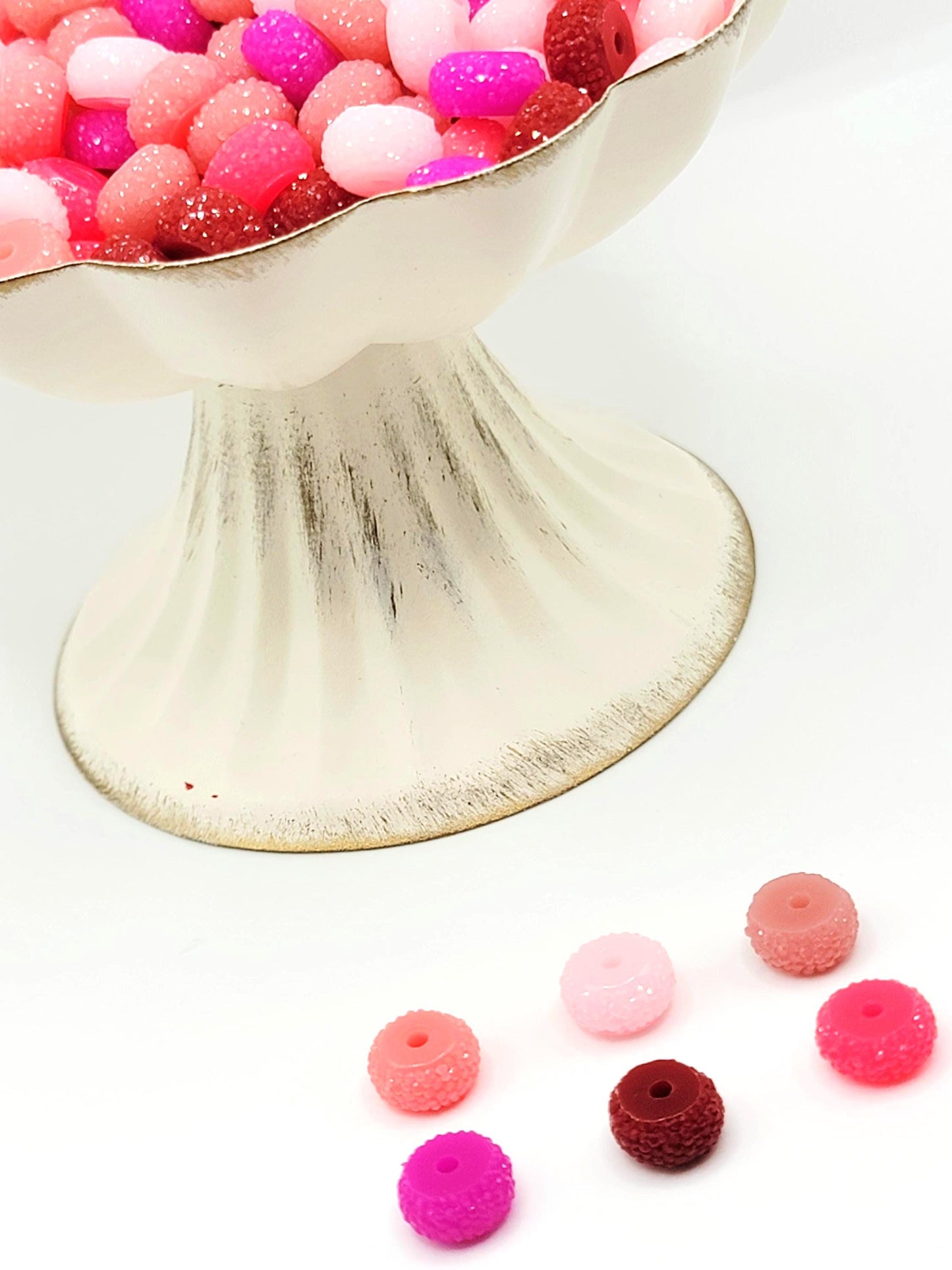 12mm Valentine Love Acrylic Gasket Spacer Beads Mix – Pack of 20