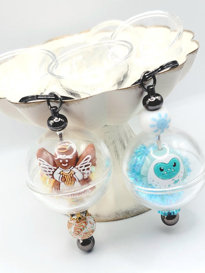 Clear Snow Globe Acrylic Beads, 44mm – Set of 2 or 5