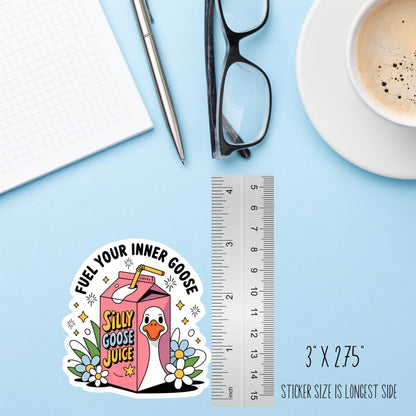 Silly Goose Juice Sticker – Funny Sarcastic Vinyl Decal