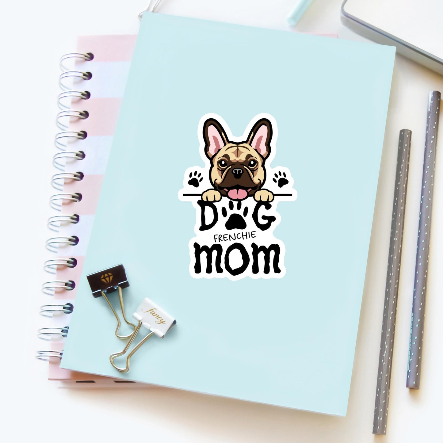 French Bulldog Dog Mom Sticker – Cute Frenchie Vinyl Decal