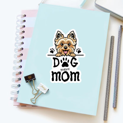 Yorkie Dog Mom Sticker – Cute Yorkshire Terrier Vinyl Decal