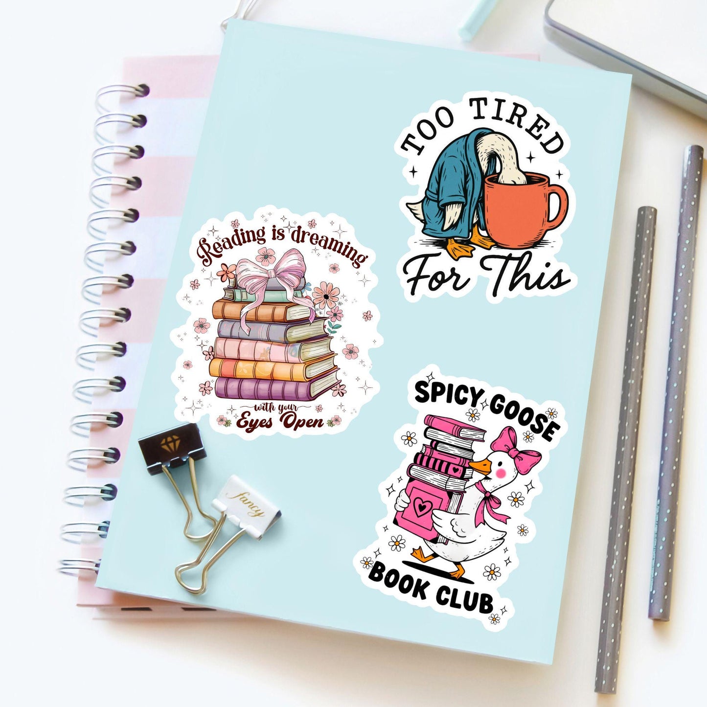 Reading Is Dreaming Sticker – Book Lover Coquette Vinyl Decal