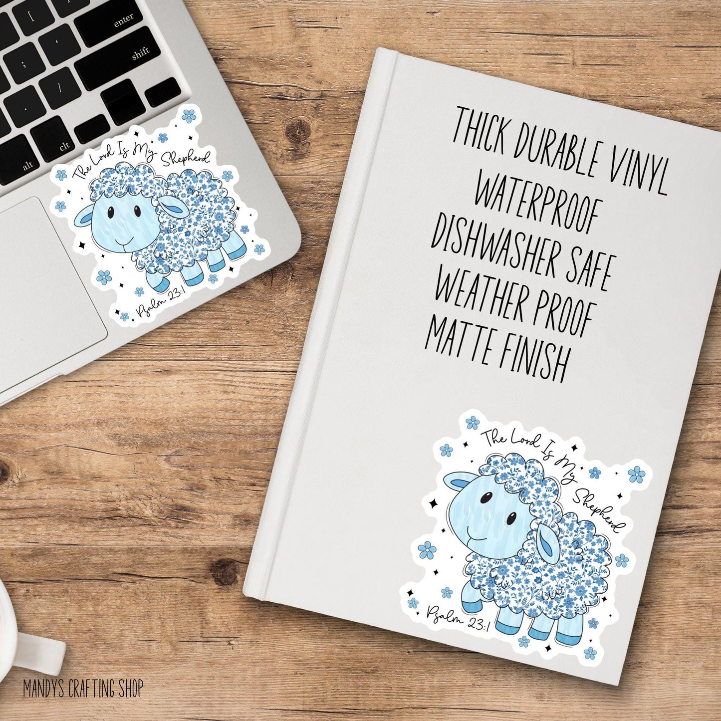 The Lord Is My Shepherd Sticker – Psalm 23:1 Inspirational Decal