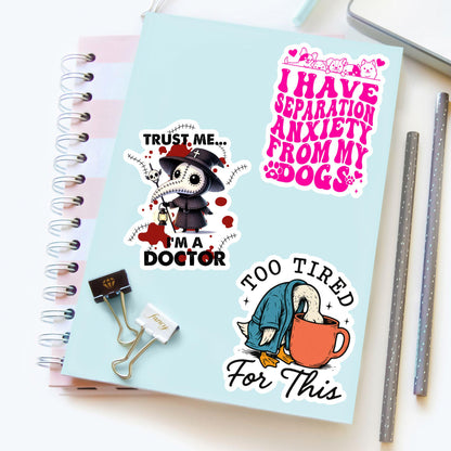Trust Me I’m A Doctor Sticker – Funny Plague Doctor Vinyl Decal