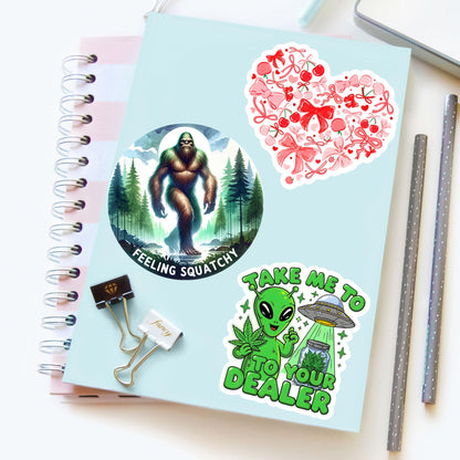 Feeling Squatchy Bigfoot Sticker – Funny Sasquatch Vinyl Decal