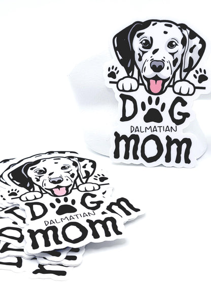 Dalmatian Dog Mom Sticker – Waterproof Vinyl Dog Lover Decal
