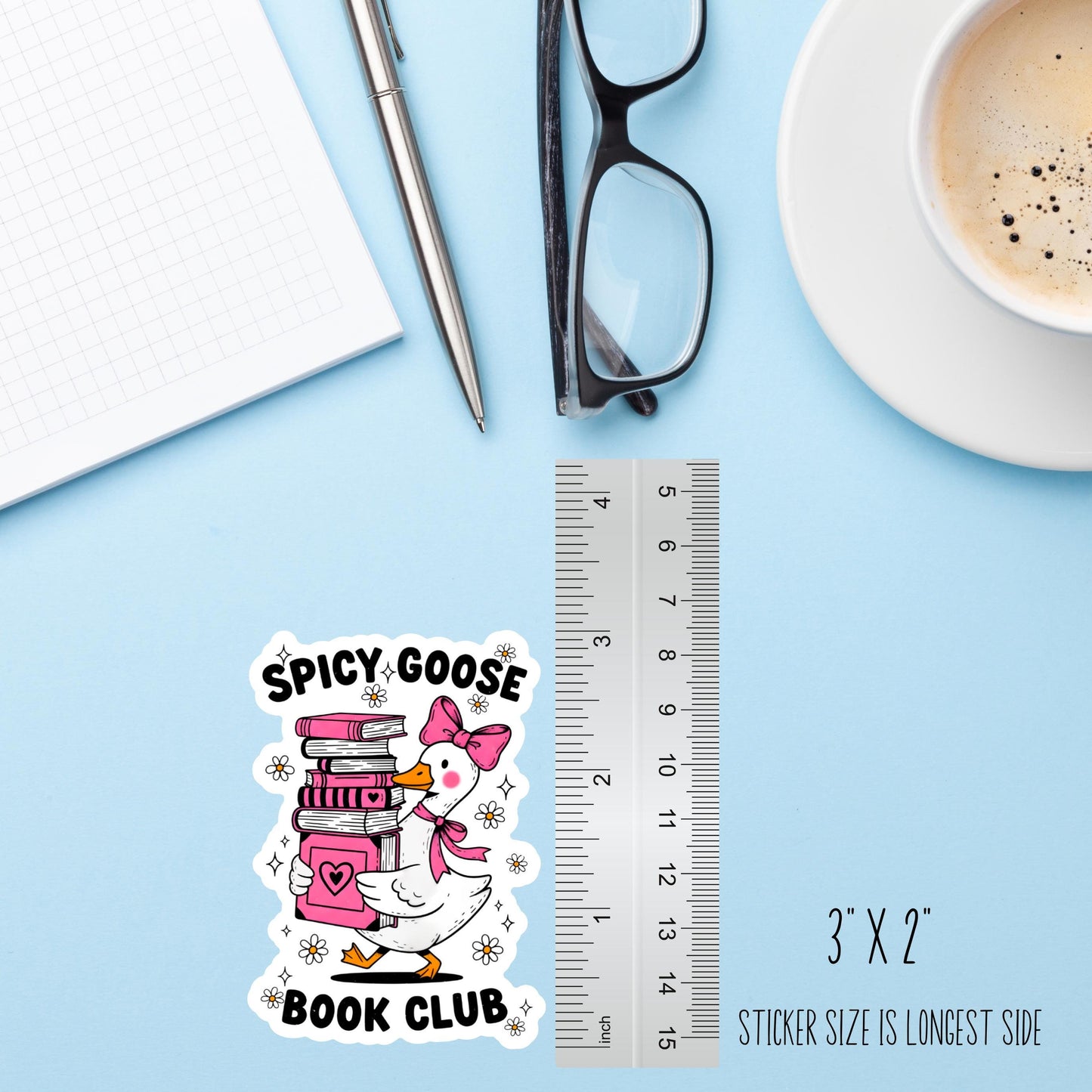 Spicy Goose Book Club Sticker – Funny Trendy Vinyl Decal