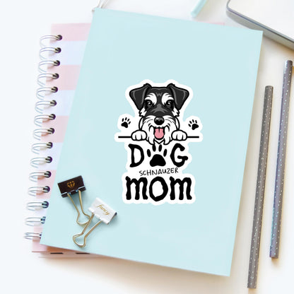 Schnauzer Dog Mom Sticker – Cute Dog Lover Vinyl Decal