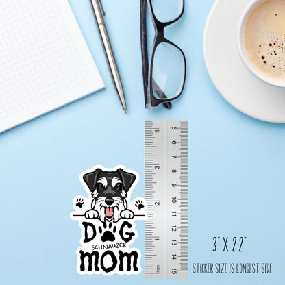 Schnauzer Dog Mom Sticker – Cute Dog Lover Vinyl Decal