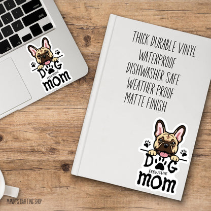 French Bulldog Dog Mom Sticker – Cute Frenchie Vinyl Decal
