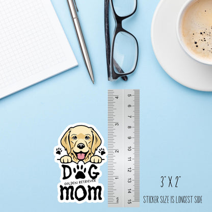Golden Retriever Dog Mom Sticker – Cute Dog Lover Vinyl Decal