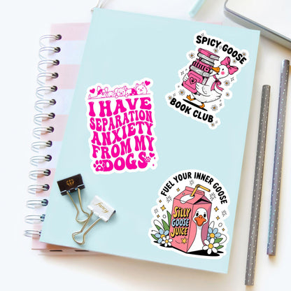 I Have Separation Anxiety From My Dogs Vinyl Sticker – Funny Dog Mom Decal
