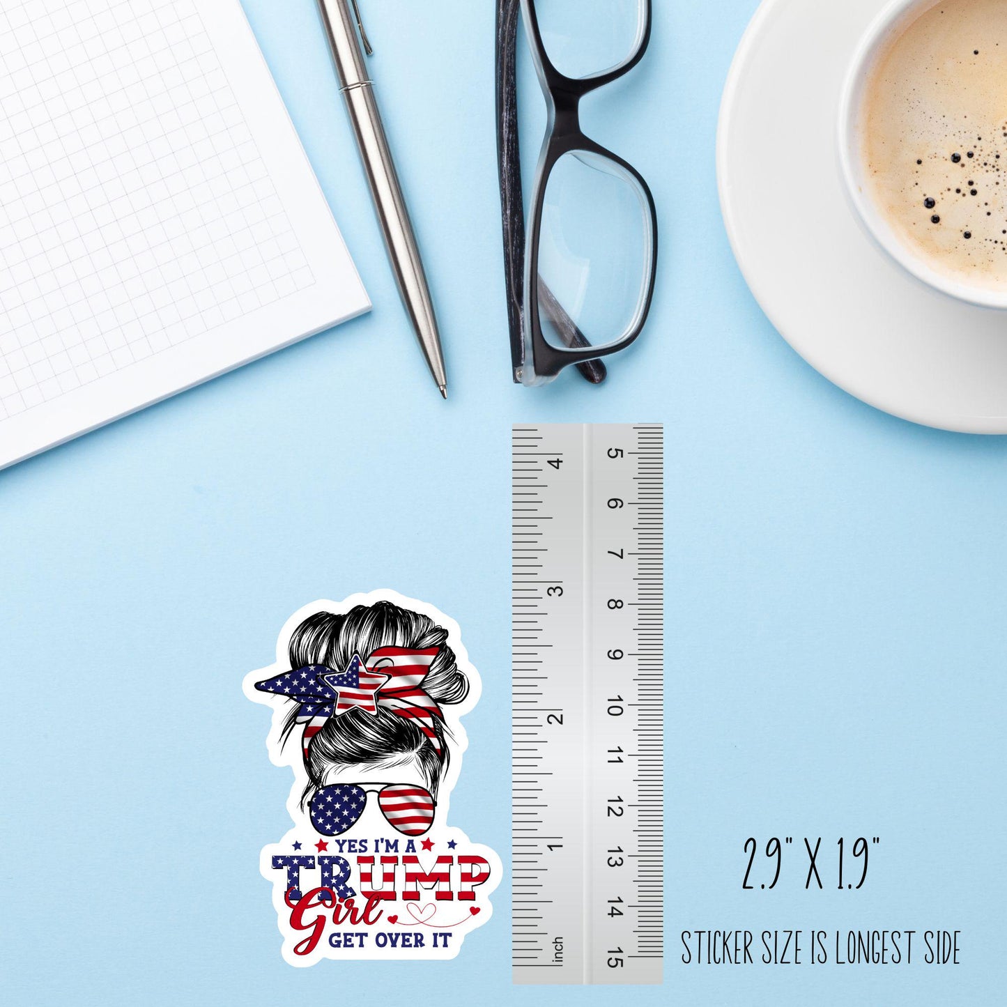 Trump Girl Sticker – Patriotic USA Political Vinyl Decal