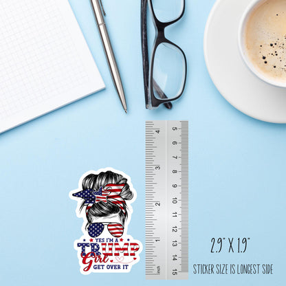 Trump Girl Sticker – Patriotic USA Political Vinyl Decal