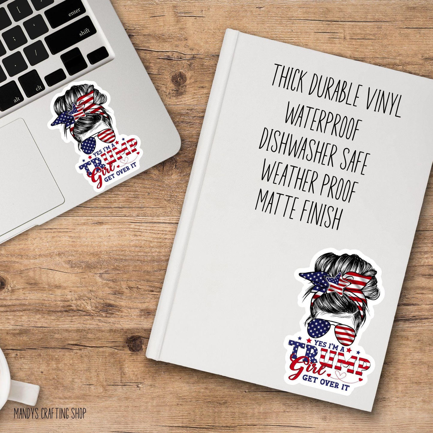 Trump Girl Sticker – Patriotic USA Political Vinyl Decal