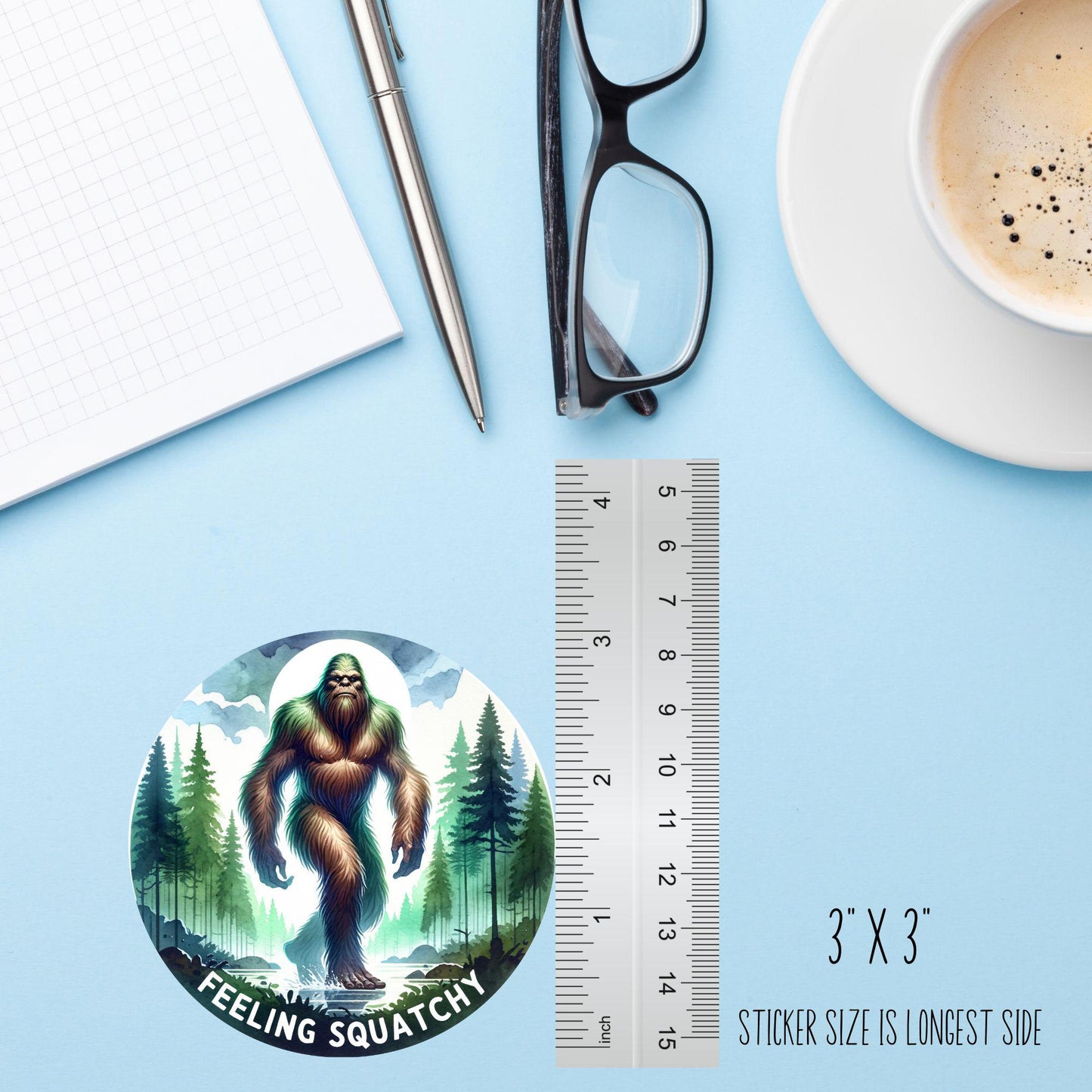 Feeling Squatchy Bigfoot Sticker – Funny Sasquatch Vinyl Decal