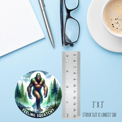 Feeling Squatchy Bigfoot Sticker – Funny Sasquatch Vinyl Decal