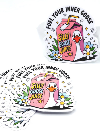 Silly Goose Juice Sticker – Funny Sarcastic Vinyl Decal