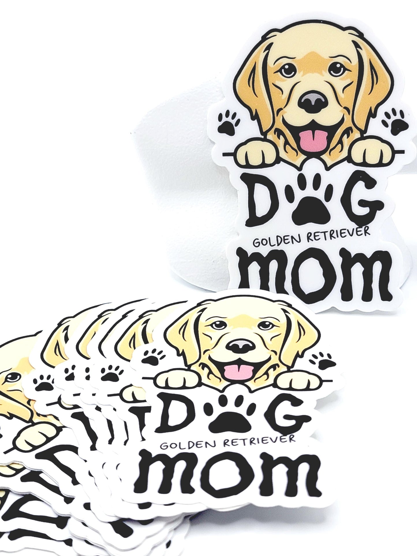 Golden Retriever Dog Mom Sticker – Cute Dog Lover Vinyl Decal